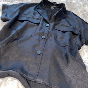 Black Satin Women's Jacket